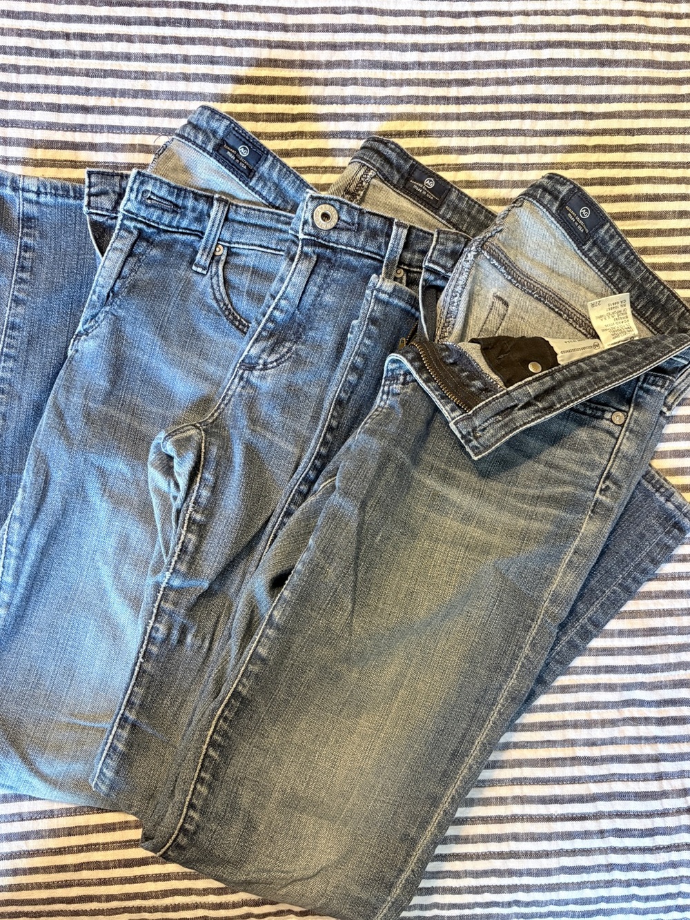 Bulk lot of 3 pairs of Adriano Goldschmied AG jeans Stevie Ankle.